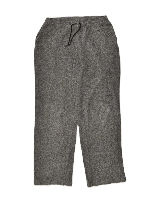 COLUMBIA Womens Tracksuit Trousers UK 14 Medium Grey Polyester Trousers sophisticated sleek