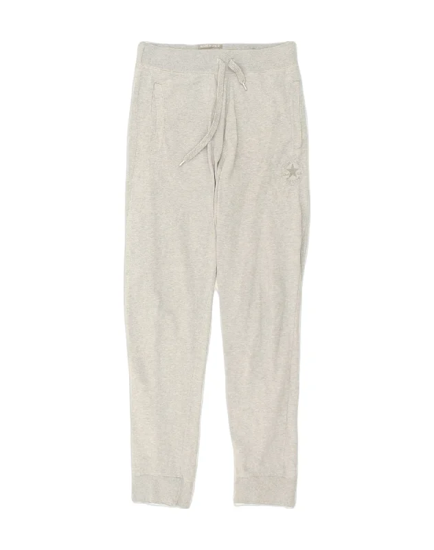 CONVERSE Womens Tracksuit Trousers Joggers UK 14 Large Grey Cotton Trousers Cargo pockets CONVERSE Womens Tracksuit Trousers Joggers UK 14 Large Grey Cotton Trousers Cargo pockets