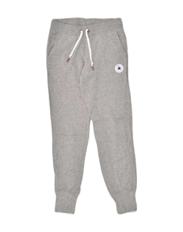 CONVERSE Womens Tracksuit Trousers Joggers UK 6 XS Grey Cotton Trousers Pleated Formal CONVERSE Womens Tracksuit Trousers Joggers UK 6 XS Grey Cotton Trousers Pleated Formal
