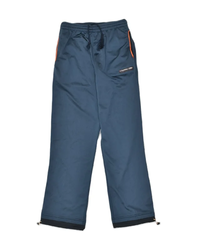 DIADORA Womens Tracksuit Trousers IT 42 Medium Blue Polyester Trousers Fall Fleece