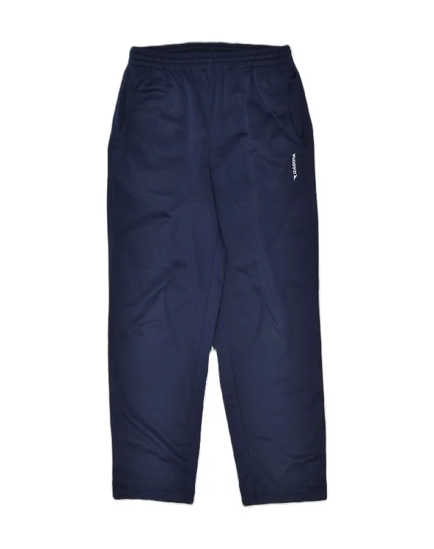 DIADORA Womens Tracksuit Trousers UK10 Small Navy Blue