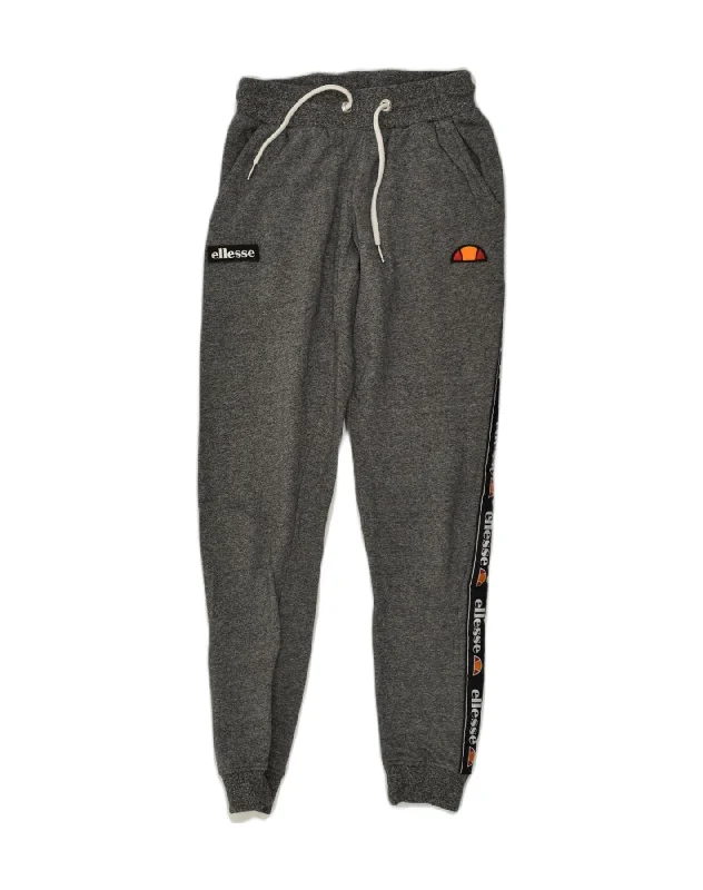 ELLESSE Womens Tracksuit Trousers Joggers UK 4 XS Grey Cotton Trousers Cargo pockets ELLESSE Womens Tracksuit Trousers Joggers UK 4 XS Grey Cotton Trousers Cargo pockets