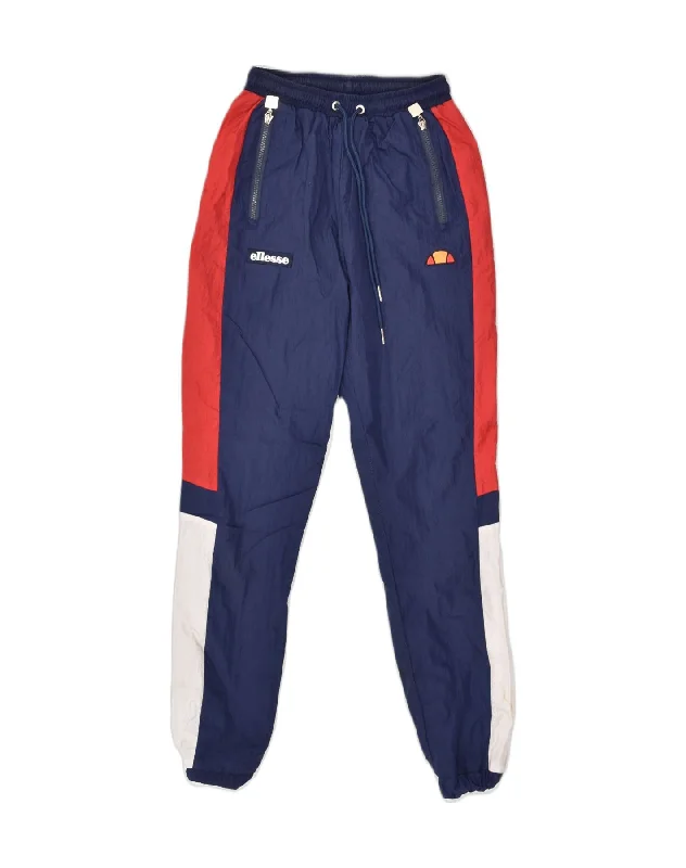 ELLESSE Womens Tracksuit Trousers Joggers UK 6 XS Blue Colourblock Skinny Trousers Denim Stretchy ELLESSE Womens Tracksuit Trousers Joggers UK 6 XS Blue Colourblock Skinny Trousers Denim Stretchy
