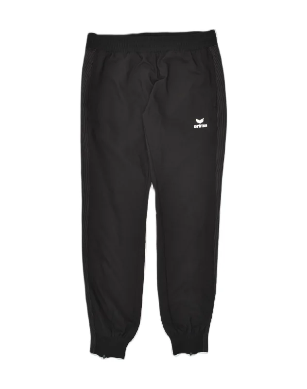 ERIMA Womens Tracksuit Trousers Joggers UK 10 Small Black Polyester Cropped Trousers Casual Linen ERIMA Womens Tracksuit Trousers Joggers UK 10 Small Black Polyester Cropped Trousers Casual Linen