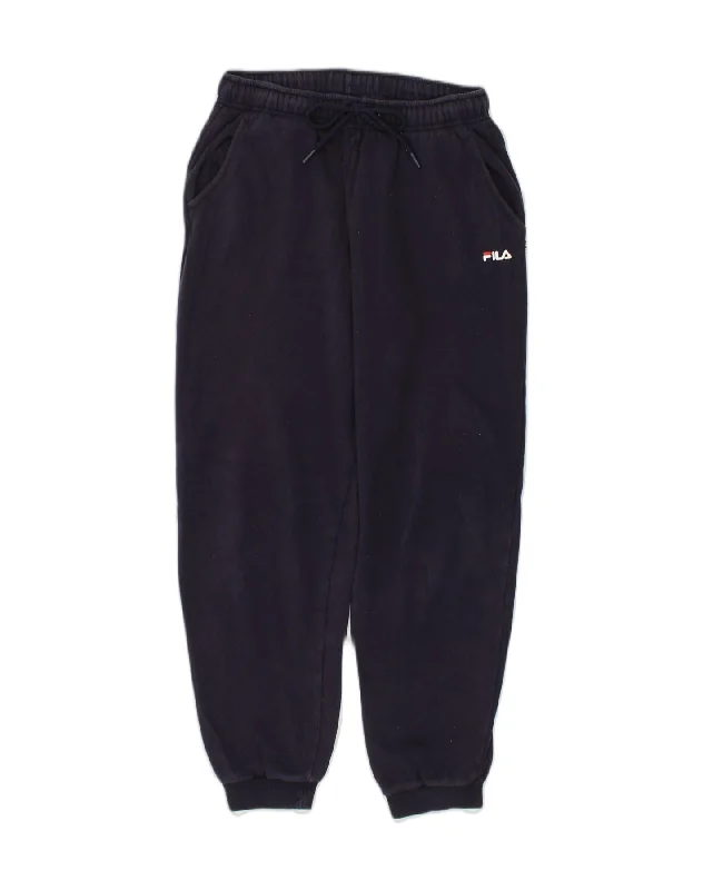 FILA Womens Tracksuit Trousers Joggers UK 14 Large Navy Blue Cotton Trousers Timeless Classic FILA Womens Tracksuit Trousers Joggers UK 14 Large Navy Blue Cotton Trousers Timeless Classic