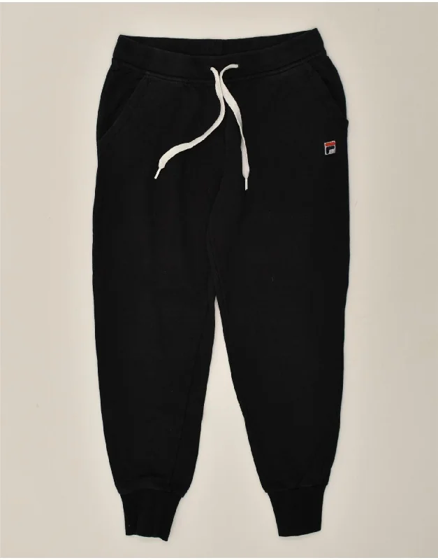 FILA Womens Tracksuit Trousers Joggers UK 14 Medium Black Cotton Trousers Office Stylish FILA Womens Tracksuit Trousers Joggers UK 14 Medium Black Cotton Trousers Office Stylish
