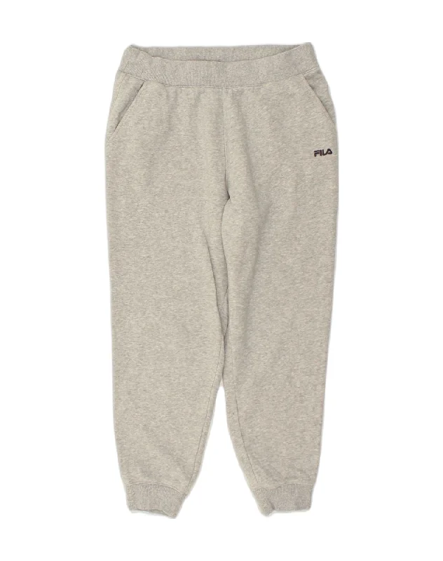 FILA Womens Tracksuit Trousers Joggers UK 18 XL Grey Cotton Trousers Timeless Classic