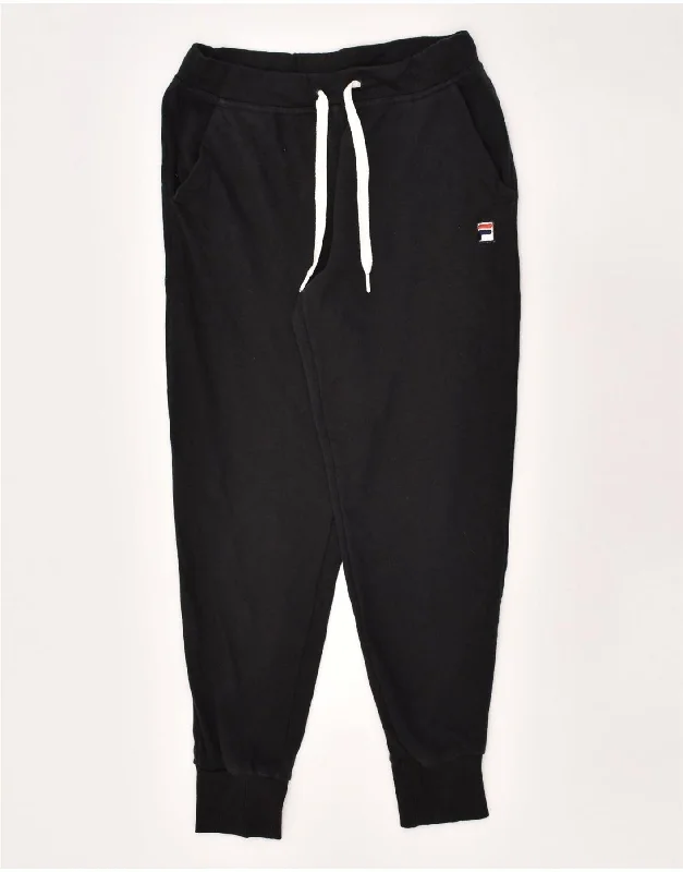 FILA Womens Tracksuit Trousers Joggers UK 8 Small Black Cotton Trousers Silk Elegant FILA Womens Tracksuit Trousers Joggers UK 8 Small Black Cotton Trousers Silk Elegant