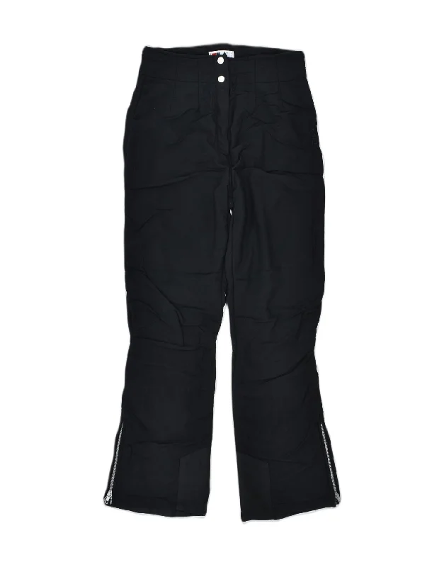 FILA Womens Windbreaker Trousers W30 L32 Black Polyamide