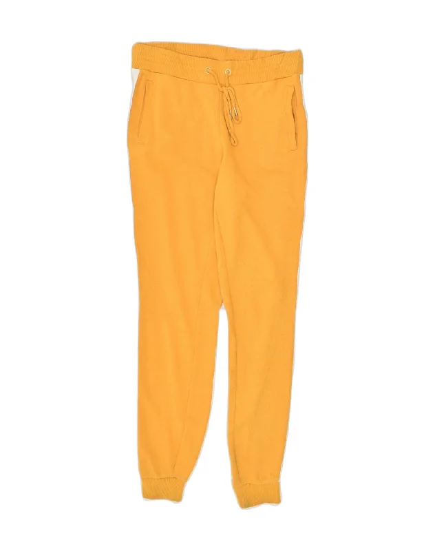 GUESS Womens Graphic Tracksuit Trousers Joggers UK 10 Small Yellow Cotton Trousers Canvas Durable GUESS Womens Graphic Tracksuit Trousers Joggers UK 10 Small Yellow Cotton Trousers Canvas Durable
