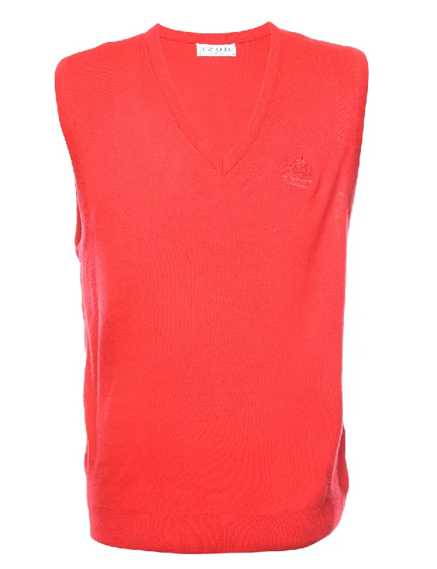 Izod Red Sweater Vest - M