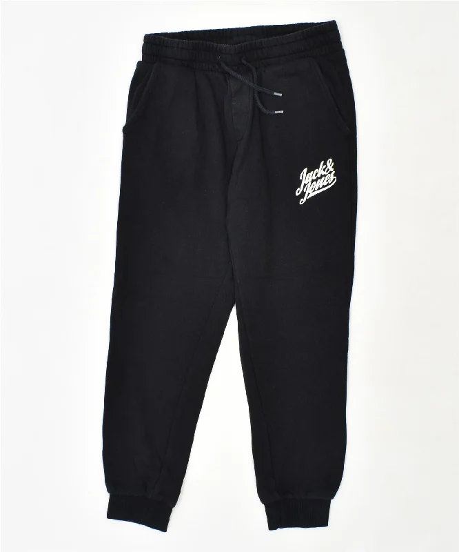 JACK & JONES Womens Tracksuit Trousers Joggers Small Black Cotton