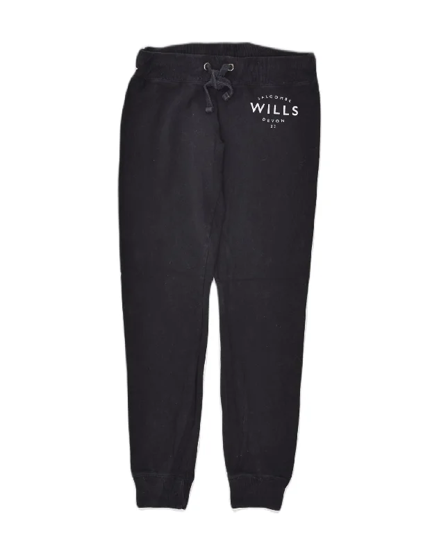 JACK WILLS Womens Graphic Tracksuit Trousers Joggers UK 8 Small Black Trousers Evening Elegant JACK WILLS Womens Graphic Tracksuit Trousers Joggers UK 8 Small Black Trousers Evening Elegant