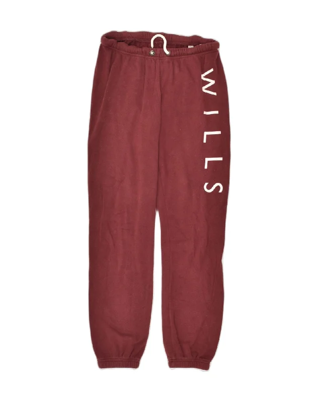 JACK WILLS Womens Graphic Tracksuit Trousers Joggers UK 8 Small Burgundy Trousers Canvas Durable JACK WILLS Womens Graphic Tracksuit Trousers Joggers UK 8 Small Burgundy Trousers Canvas Durable