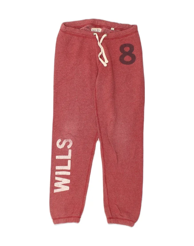 JACK WILLS Womens Graphic Tracksuit Trousers Joggers UK 8 Small Pink Trousers Winter Warm JACK WILLS Womens Graphic Tracksuit Trousers Joggers UK 8 Small Pink Trousers Winter Warm