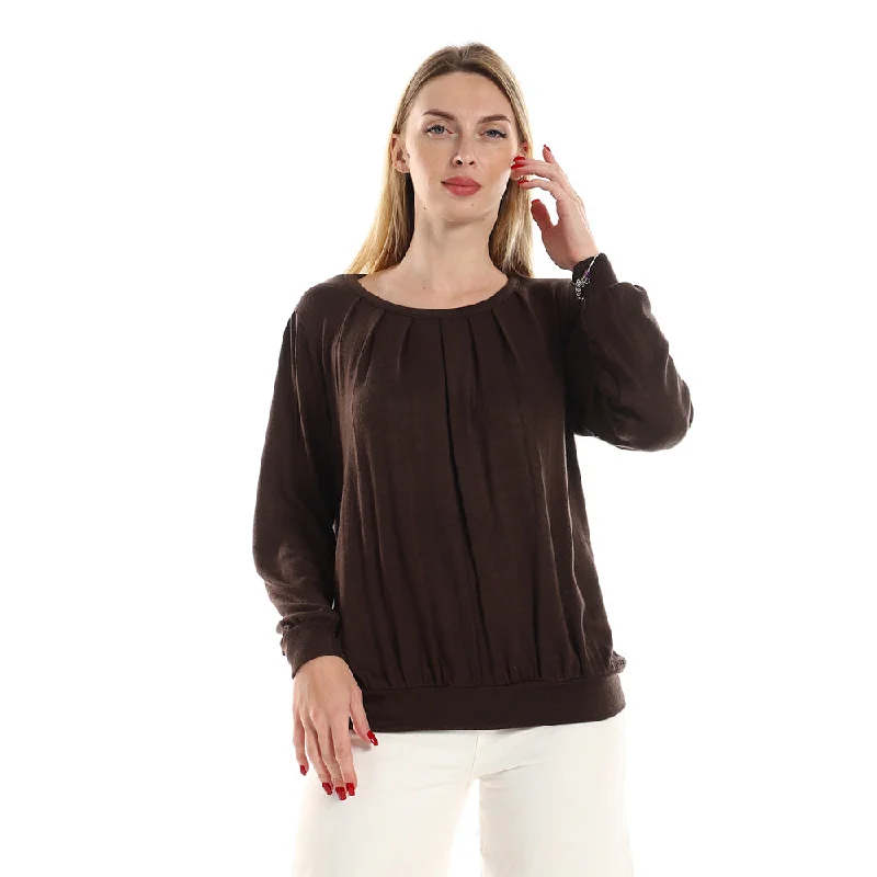 Knitted Round Neck Sweater - Kady