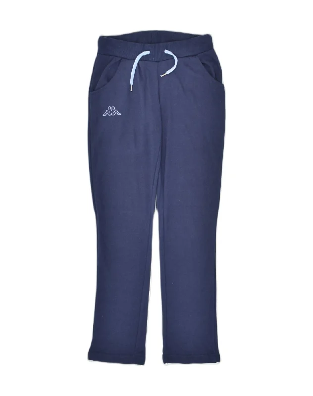 KAPPA Womens Tracksuit Trousers UK 6 XS Navy Blue Polyester Trousers luxurious premium