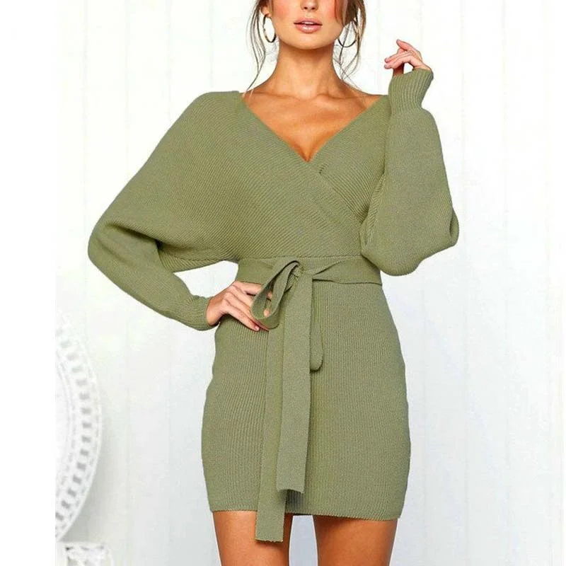 Long Sleeve Sweater Dress