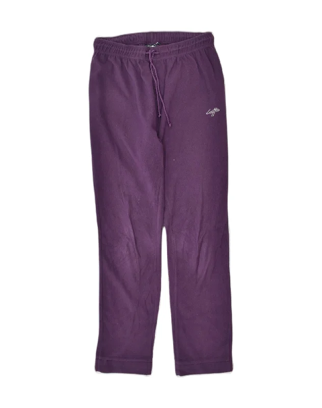 LOTTO Womens Fleece Tracksuit Trousers Medium Purple Polyester