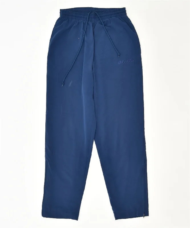 LOTTO Womens Tracksuit Trousers UK 10 Small Navy Blue Polyester Sports