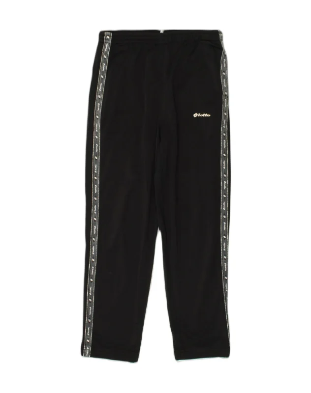 LOTTO Womens Tracksuit Trousers UK 12 Medium Black Polyester Trousers Tapered Slim Fit LOTTO Womens Tracksuit Trousers UK 12 Medium Black Polyester Trousers Tapered Slim Fit