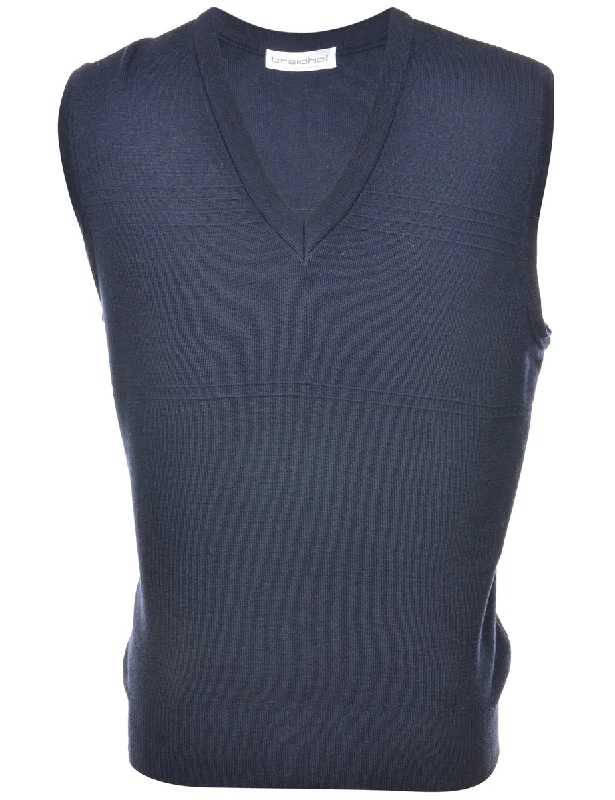 Navy Sweater Vest - L