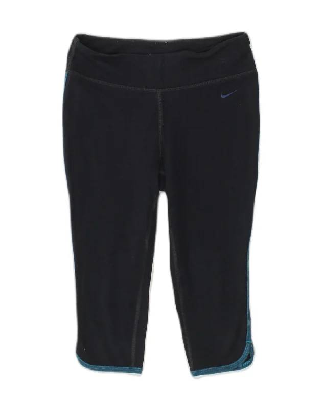 NIKE Womens Dri Fit Capri Tracksuit Trousers UK 4/6 XS Navy Blue Trousers Essential Wardrobe NIKE Womens Dri Fit Capri Tracksuit Trousers UK 4/6 XS Navy Blue Trousers Essential Wardrobe