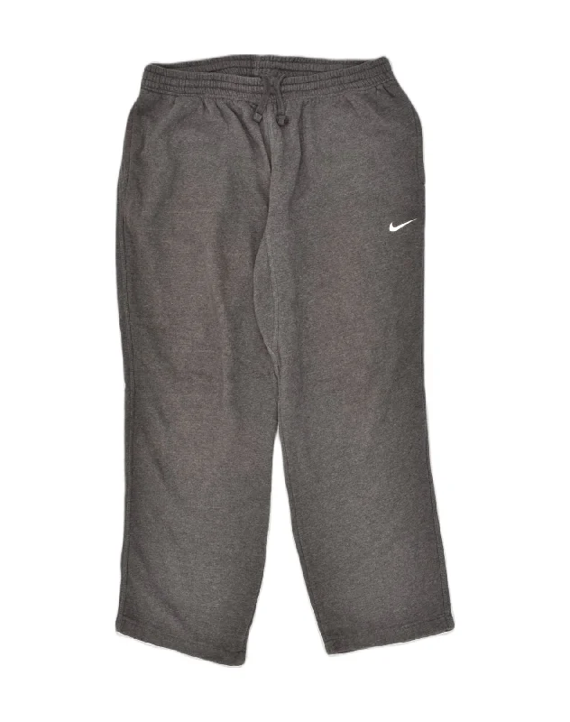 NIKE Womens Tracksuit Trousers UK 18 XL Grey Cotton Trousers Recommended Stylist