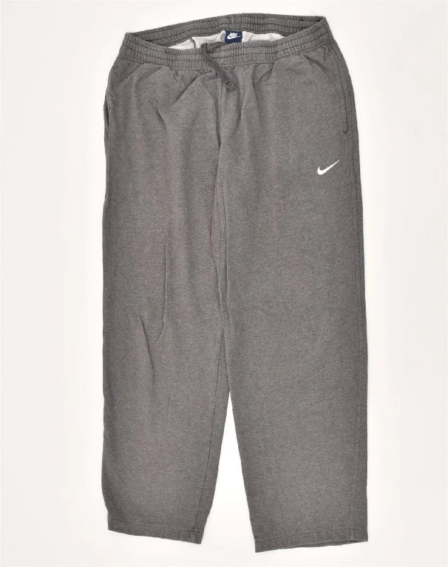 NIKE Womens Tracksuit Trousers UK 18 XL Grey Cotton Trousers Review Highly