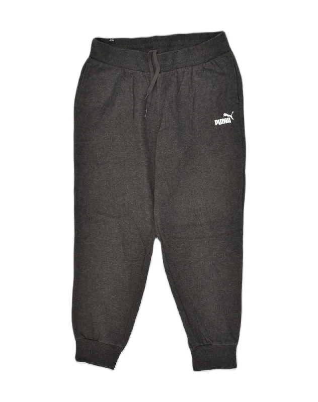 PUMA Womens Tracksuit Trousers Joggers UK 14 Large Grey Trousers Top Rated