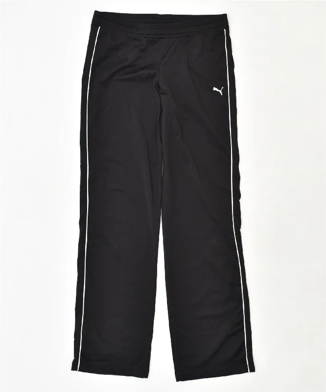 PUMA Womens Tracksuit Trousers UK 10 Small Black Polyester