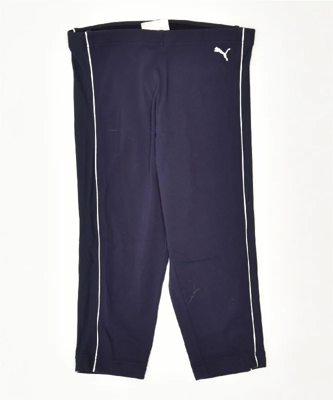 PUMA Womens Tracksuit Trousers UK 10 Small Purple Nylon