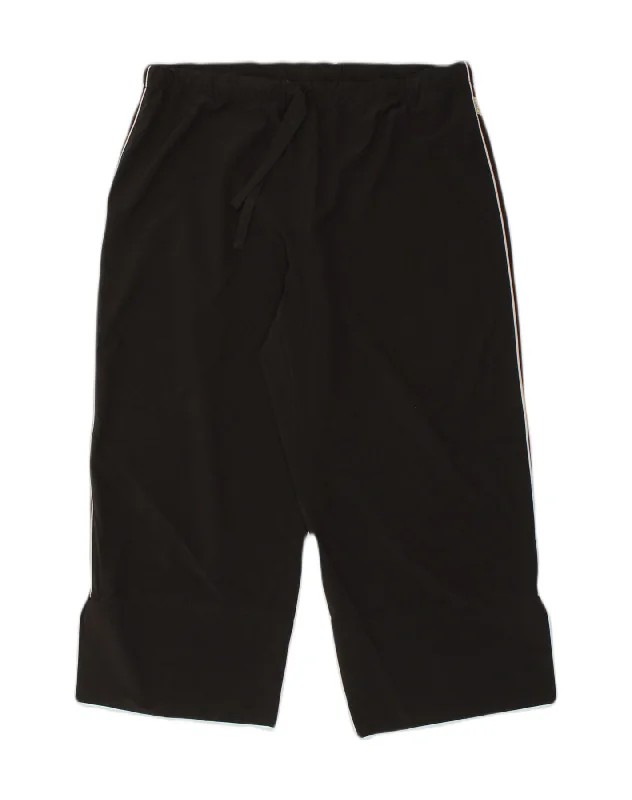 REEBOK Womens Capri Tracksuit Trousers UK 18 XL Black Polyester Trousers Culottes Wide Leg REEBOK Womens Capri Tracksuit Trousers UK 18 XL Black Polyester Trousers Culottes Wide Leg