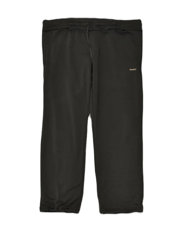 REEBOK Womens Tracksuit Trousers UK 18 XL Black Polyester Trousers Elastic Waist Soft REEBOK Womens Tracksuit Trousers UK 18 XL Black Polyester Trousers Elastic Waist Soft