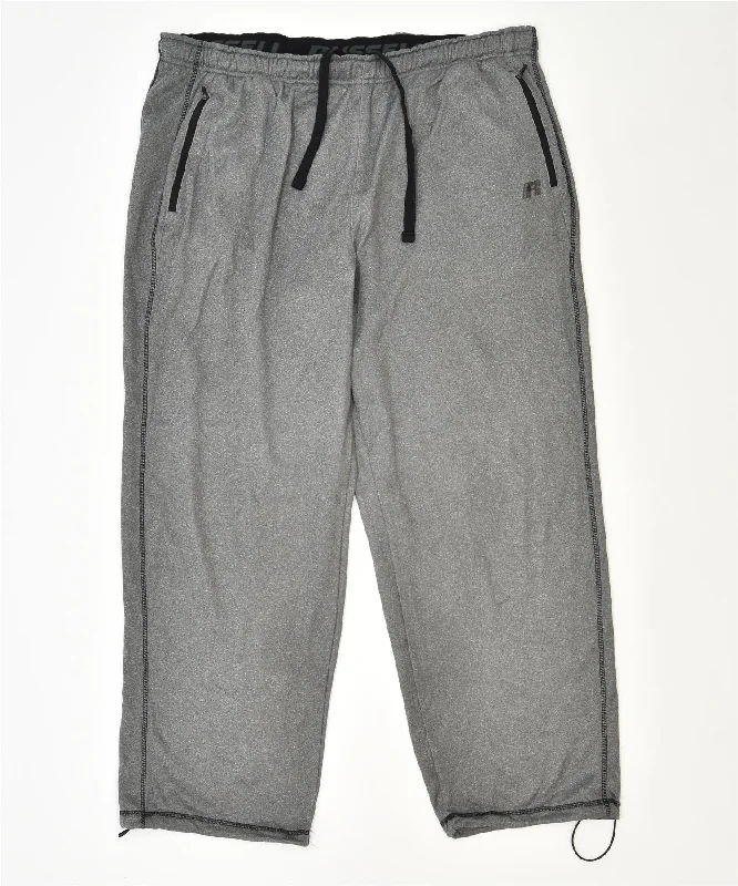 RUSSELL ATHLETIC Womens Tracksuit Trousers Size 44/46 2XL Grey Sports