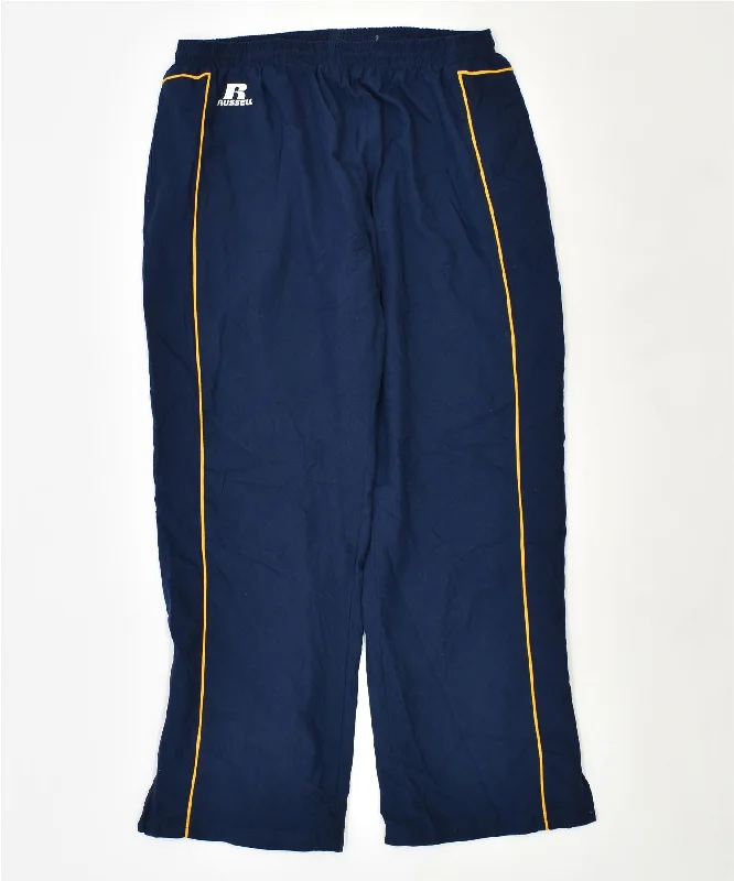 RUSSELL ATHLETIC Womens Tracksuit Trousers UK 18 XL Blue Polyester