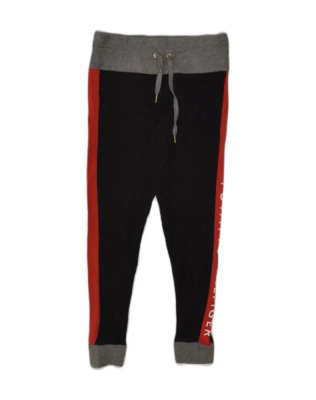 TOMMY HILFIGER Womens Tracksuit Trousers Joggers UK 10 Small Black Trousers Leisure Comfortable TOMMY HILFIGER Womens Tracksuit Trousers Joggers UK 10 Small Black Trousers Leisure Comfortable