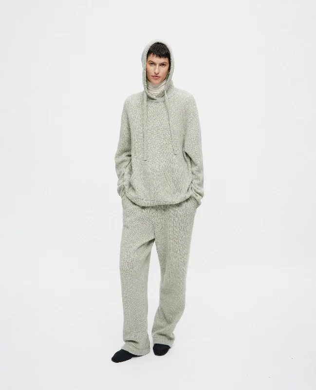 Cashmere-Mischung Pullover in Grün - Lockerer Schnitt Fine Merino Wool
