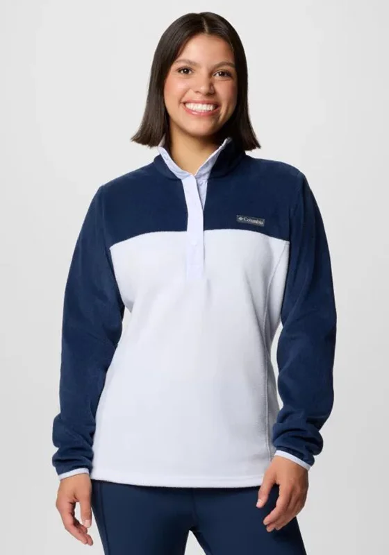 Columbia Benton Springs™ Half Snap Pullover, Blue Oversized Cozy Pullover