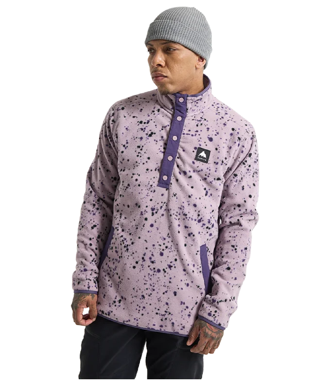 Burton Hearth Fleece Pullover - Elderberry Spatter - 2023 Bell Sleeve Stylish