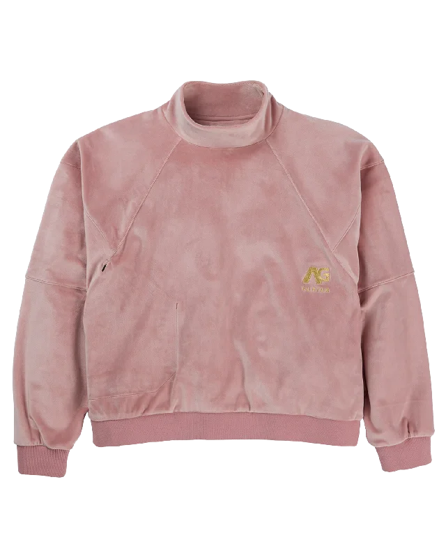 Burton Women's Analog Overclear Pullover Sweater - Powder Blush - 2024 V-Neck Stylish Pullover