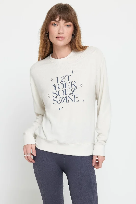 Soul Shine Savasana Pullover Ruffle Sleeve Feminine
