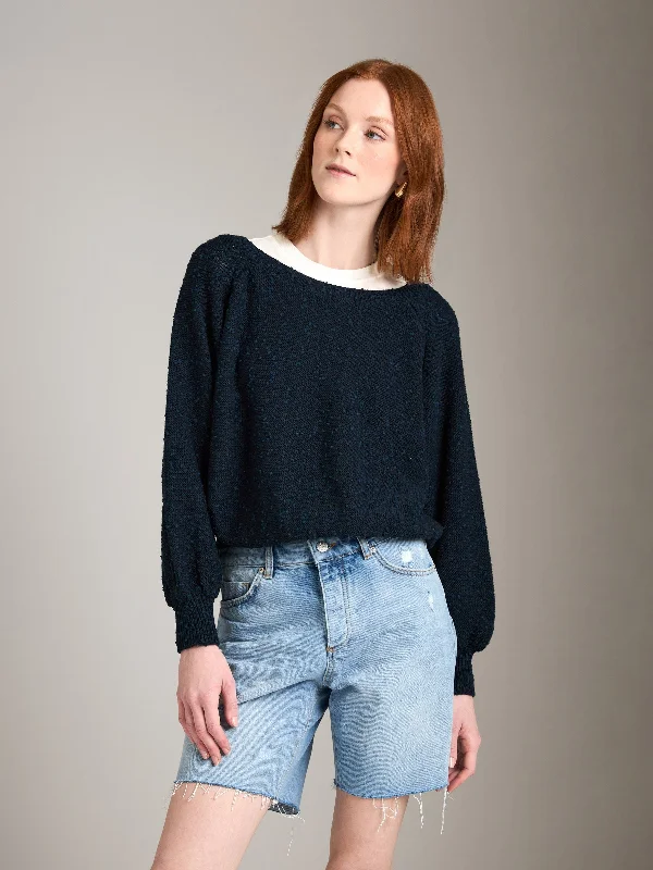 Erik Crew Raglan Pullover Saggy Sleeve Comfort