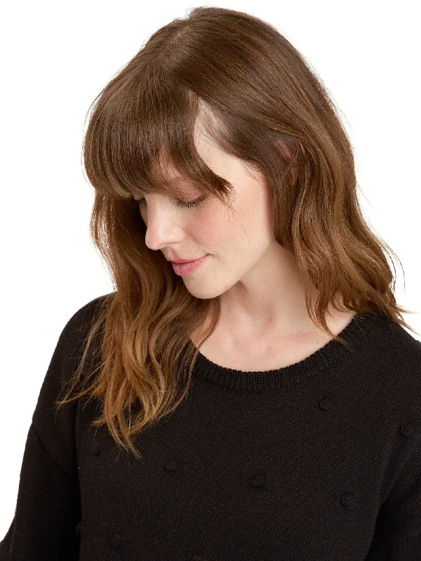 Maeve Cozy Textured Pullover Deep Neck Pullover