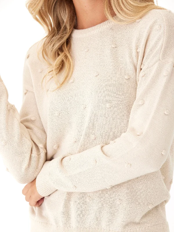 Maeve Cozy Textured Pullover Bateau Neck Pullover