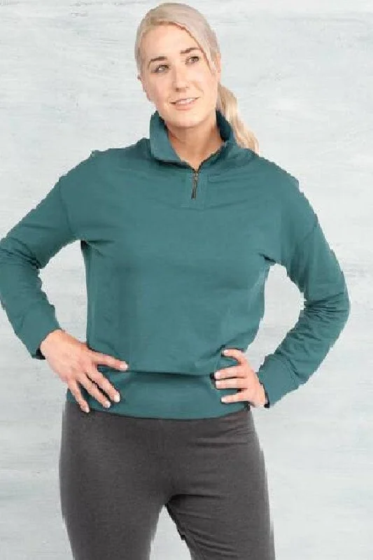 Organic Cotton Fleece Pullover Wrist Length Sleeve