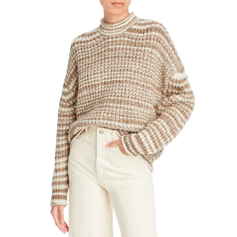Rails Womens Echo Chunky Roll Neck Pullover Sweater Asymmetrical Hem Sweater