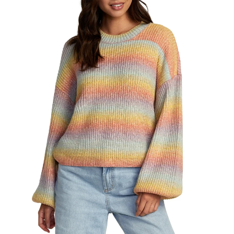 RVCA Women's Dip In Pullover Sweater V-Neck Stylish Pullover
