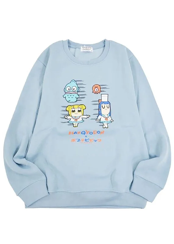 Sanrio x Poptepic Hangyodon and Friends Pullover Boat Neck Sweater