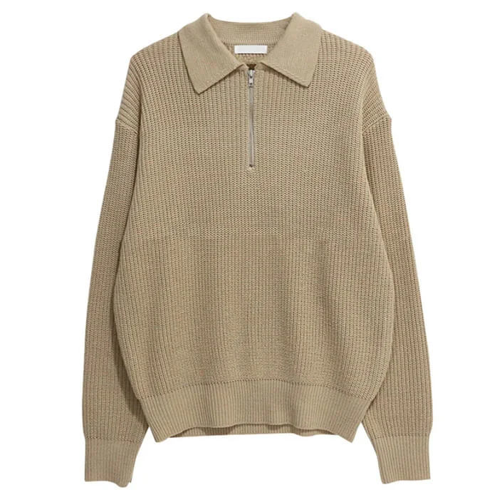 Soft Boy Aesthetic Knit Pullover Leg Sleeve Comfort